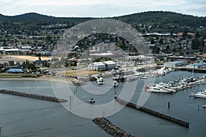 A Vista  of Anacortes Marina from Cap Sante park photo