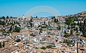 Vista aÃÆÃÂ©rea de la ciudad de Granada desde un mirador de la Alha photo