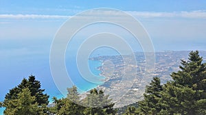 Vista dal Monte Einos sull`isola di Cefalonia