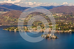 Vista dall'alto di Orta San Giulio