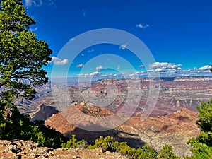 A vista of the Grand Canyon National Park in Arizona from Desert View point.
