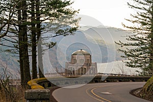 Vista House along Old Columbia Highway