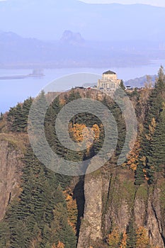 Vista house and Columbia Gorge OR.