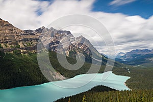 Vista over Peyto Lake - Long exposure version