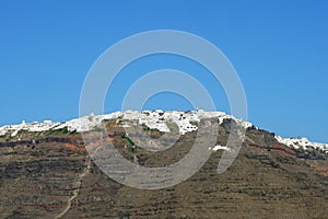 Vista panoramica di Santorini