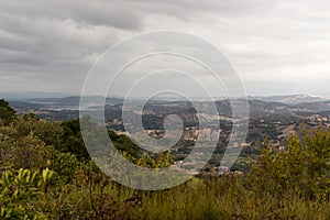 Vista Point Over Santa Ynez Valley, California, USA.