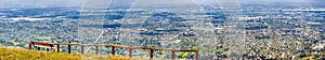 Vista point overlooking San Jose, the heart of Silicon Valley; south San Francisco bay area, California