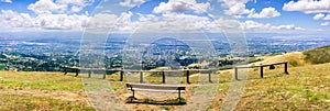 Vista point overlooking San Jose and south San Francisco bay area, Silicon Valley; California