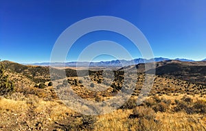 View of the Salt Lake Valley and Wasatch Front desert Mountains in Autumn Fall hiking Rose Canyon Yellow Fork, Big Rock and Waterf