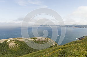 Vistas from along the walking trails of Signal Hill