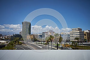 Vistas desde la onda atlÃÂ¡ntica en Las Palmas de Gran Canaria. photo