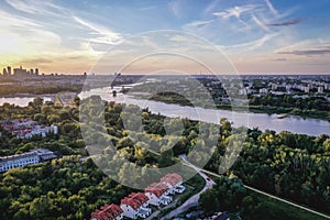 Rieka vidieť okres varšava v poľsko 