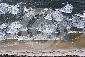 Vistula Spit beach, Baltic Sea in Poland