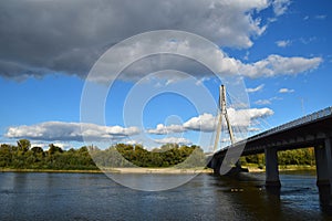 Vistula wild river Poland Warsaw photo