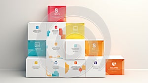 visual 8 box infographic