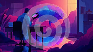 Visual concept highlighting metacognitive control in problem solving situations.