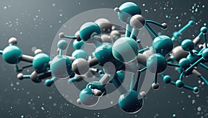 Visual depiction of a molecule in 3D