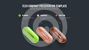 Visual Overview 3 Step Diagram Frame Layout
