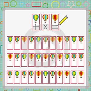 Visual perception game. perception game for child, attention development work for students
