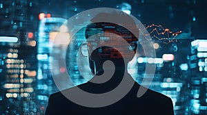 Visual of policymakers using AI tools to simulate economic