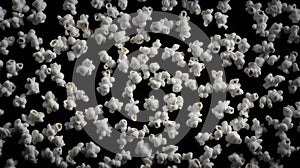visual popcorn black background