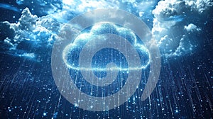 A visual representation of cloud technology with interconnected clouds