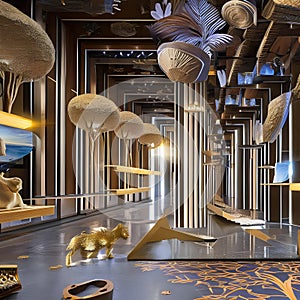 A visual representation of the concept of evolution, with transformative figures, evolving shapes, and symbolic motifs that depi