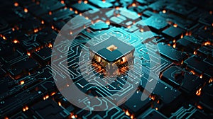 Visual representation of an encrypted network fortress, where intricate patterns and shields create a robust and secure abstract