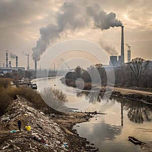 Environmental Pollution Causes Global Warming photo