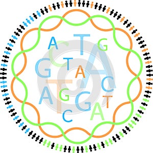Visual representation of genetic studies in human populations