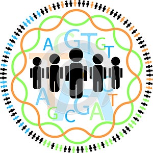 Visual representation of genetic studies in human populations