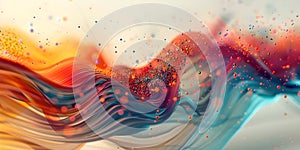 Visual Representation of Information Flow Using AI-generated Data. Concept Data Visualization,