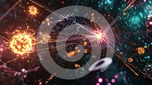 Visual Representation of a Network Under Siege with Abstract Elements