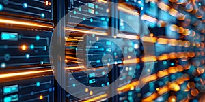 Visual representation of secure document management with encryption and access control. Concept