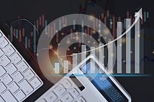 Visual representations of graphs and concepts in finance, banking and stock market analysis