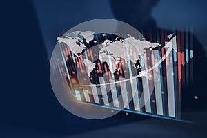 Visual representations of graphs and concepts in finance, banking and stock market analysis