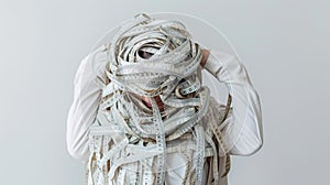 Visual story of invisible struggle with body image and inner pressure