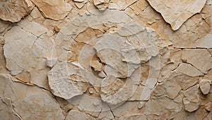Visual Time Capsule: Fossilized Limestone Heritage. AI generate