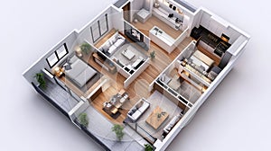 visualization ai interpretation of 3d floor plan