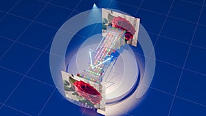 Visualization of Autoencoder for Image Denoising: From Noisy Input to Clean Output, 3D rendering