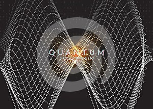 Visualization background. Technology for big data, artificial in