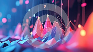 visualization blinking sales graph