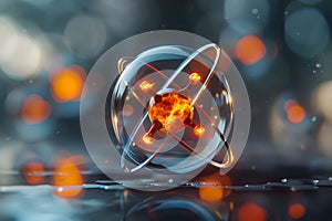 Visualization of a carbon atoms electron configuration