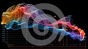 visualization of digital data, study of brain activity,polysomnography graph of electrical functions of the brain,study