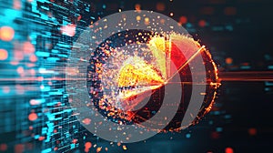 visualization disintegrating pie chart