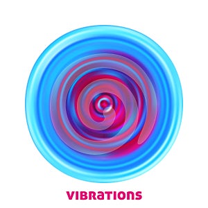 Visualization of high vibrations. Vector graphics