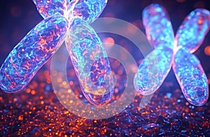 Dynamic X-Chromosome Concept with Chromatin Surface Features photo