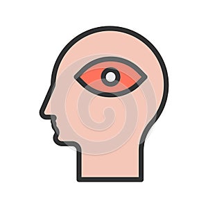 Visualization icon vector image.