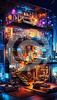 A visualization of the Internet of Things showing. Generative AI