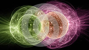 Visualization Shows Vibrant Interactions of Subatomic Particles, Viruses, and Molecules